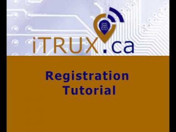 iTRUX Registration Tutorial